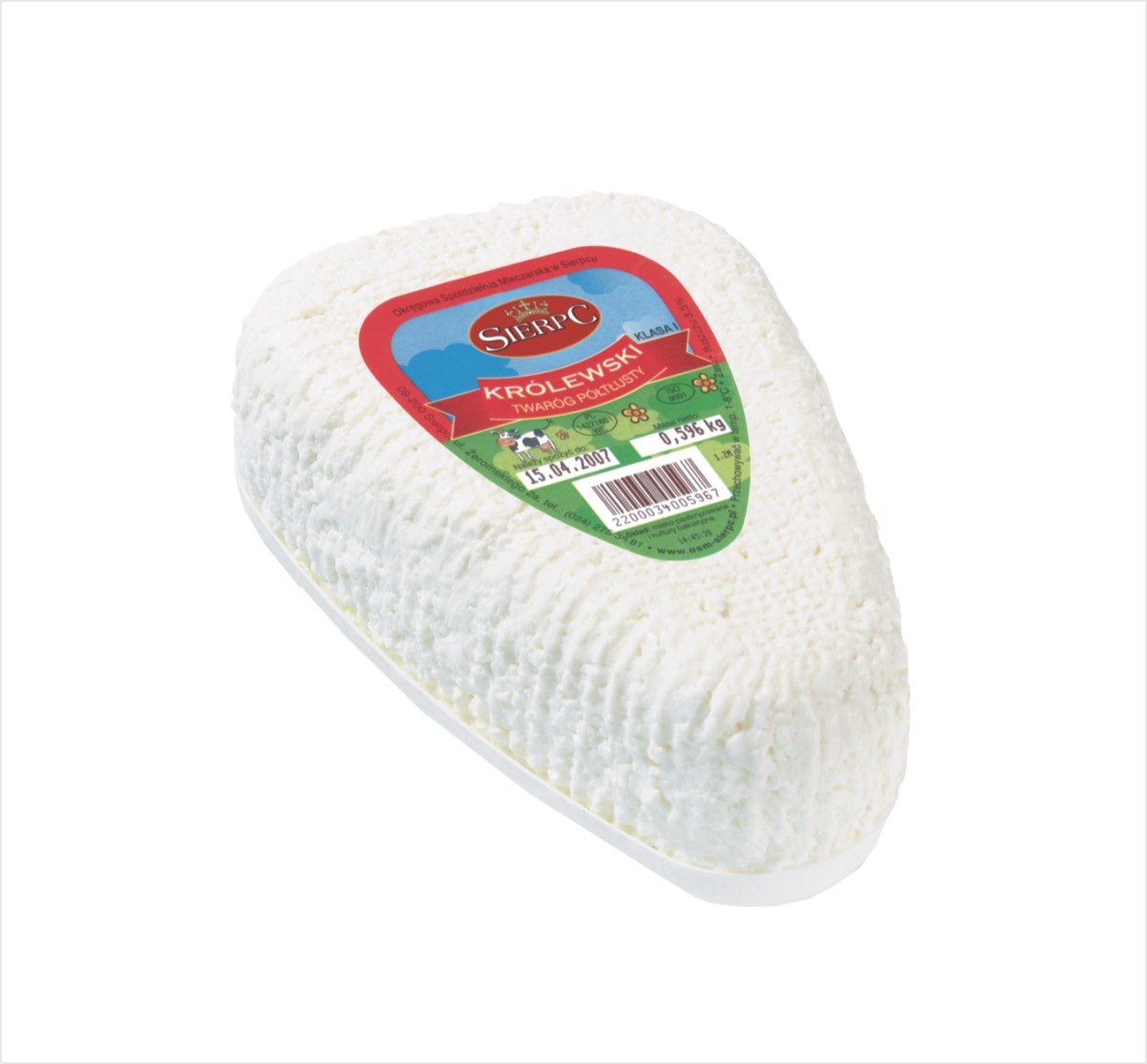Królewski White Cheese Wedge – Fresh Cheese